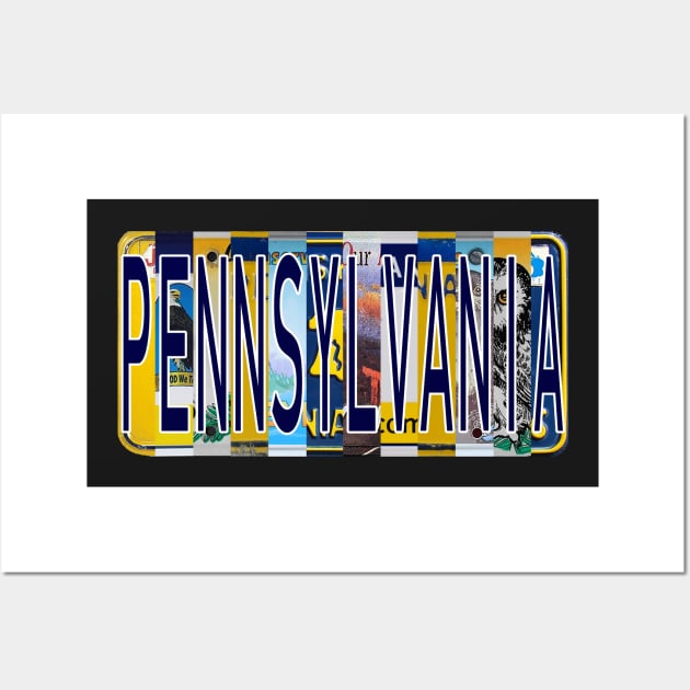 Pennsylvania License Plates Wall Art by stermitkermit